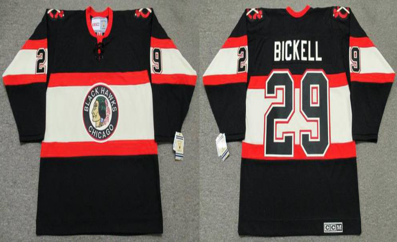 2019 Men Chicago Blackhawks #29 Bickell black CCM NHL jerseys->chicago blackhawks->NHL Jersey